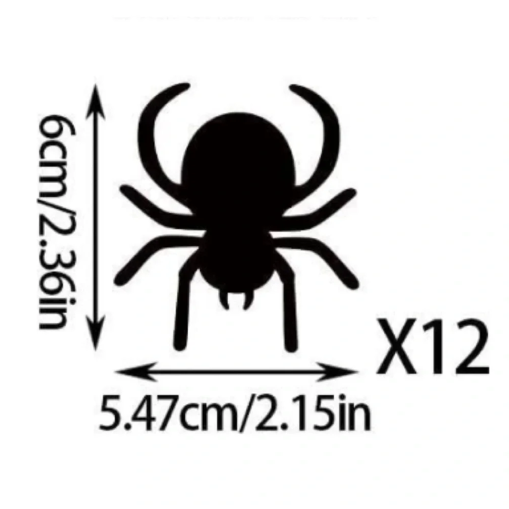 💞 New Pack of 12 Halloween Spider Cupcake Toppers